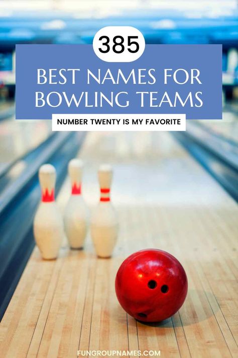 Discover the perfect bowling team name with our guide! Over 385 creative and fun options to enhance your game and team spirit. Bowling Team Names, Diy Bowling, Fun Bowling, Bowling Tips, Team Theme, Bowling League, Bowling Gifts, Bowling Party, Bowling Team