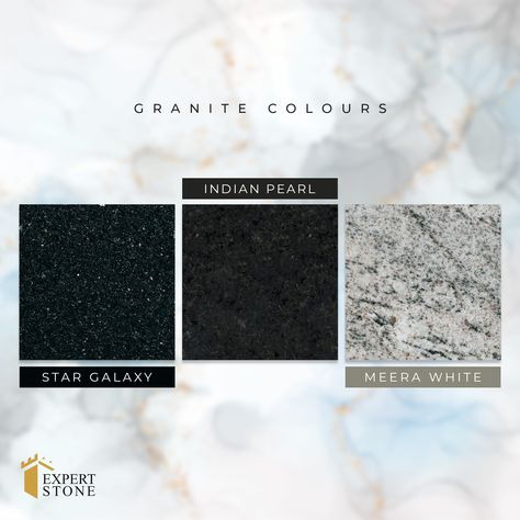 ✨ Discover the elegance and durability of our premium granite selections at Expert Stone! 🌟 Whether you're looking to transform your kitchen countertops, bathroom vanities, or flooring, our exquisite options like Star Galaxy, Indian Pearl Black, and Meera White are perfect for any renovation project.

#ExpertStone #StoneSupplyUK #CheshuntStone #WalthamCrossStone #BathroomRenovation #LuxuryBathrooms #StoneInteriors #StoneInstallation #HomeImprovementUK #QualityCraftsmanship #InteriorDesignUK Waltham Cross, Countertops Bathroom, Star Galaxy, Granite Colors, Interior Desig, Kitchen Worktop, Stone Crafts, London Design, Bathroom Vanities