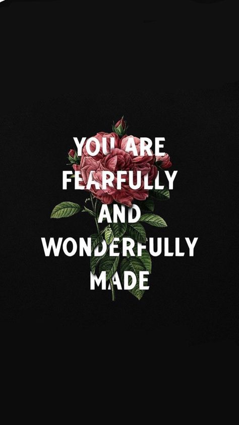 Fearfully And Wonderfully Made Wallpaper, Fitness Inspo Quotes, Spiritual Uplifting Quotes, Made Wallpaper, Christian Graphics, Christian Quotes Wallpaper, Bible Verse Background, Fearfully And Wonderfully Made, Wonderfully Made