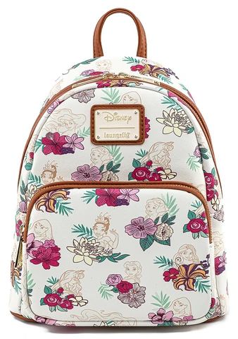 Festival Backpack, Cute Mini Backpacks, Mini Mochila, Floral Backpack, Loungefly Bag, Disney Bag, Loungefly Disney, Women Bags Fashion, Disney Princesses