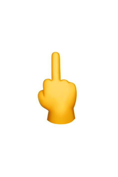 The emoji 🖕 depicts a hand with the middle finger extended upward, while the other fingers are curled inward. The hand is facing the viewer, and the middle finger is prominently displayed. The color of the hand may vary depending on the platform or device used. Rude Finger, Middle Finger Emoji, Finger Emoji, Middle Finger Wallpaper, Apple Emojis, How To Draw Fingers, Emoji Stickers Iphone, Hand Emoji, Five Little Monkeys