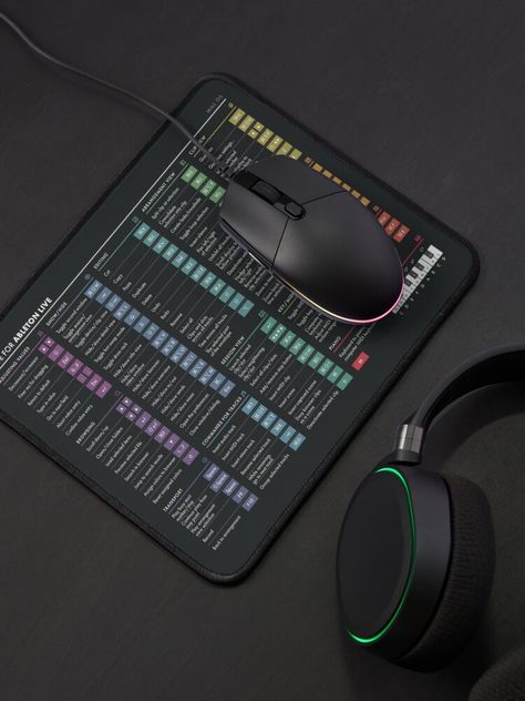 "DAW Shortcuts - Ableton Live (Mac)" Mouse Pad by pennyandhorse | Redbubble Mouse Pad Design Ideas, Logic Pro, Fl Studio, Ableton Live, Redbubble Designs, Graphic Design Resources, Mouse Pad Design, Music Studio, Music Theory