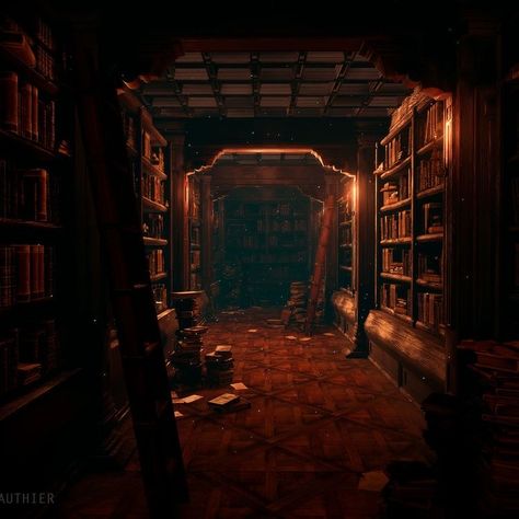 Dark Library, The Starless Sea, Library Aesthetic, 다크 판타지, Fantasy Places, Dark And Light, Dark Academia Aesthetic, Fantasy Aesthetic, Academia Aesthetic