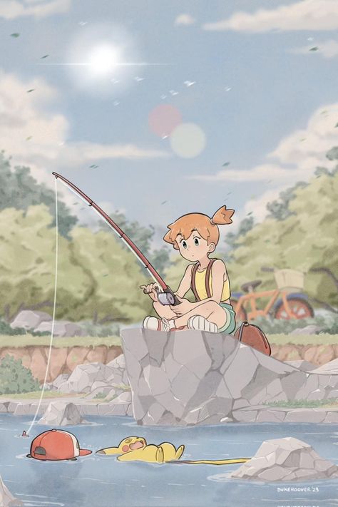 Pokemon Indigo League, Misty From Pokemon, Ash And Misty, Pokemon Sketch, Pokemon Backgrounds, Pokemon Special, Pokemon Images, Pokemon Drawings, Pokemon Fan Art