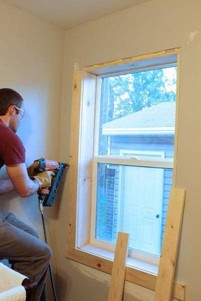 Window Jamb, Craftsman Window, Craftsman Window Trim, Diy Window Trim, Farmhouse Trim, Interior Window Trim, Passion Pit, Crock Pots, Basement Windows