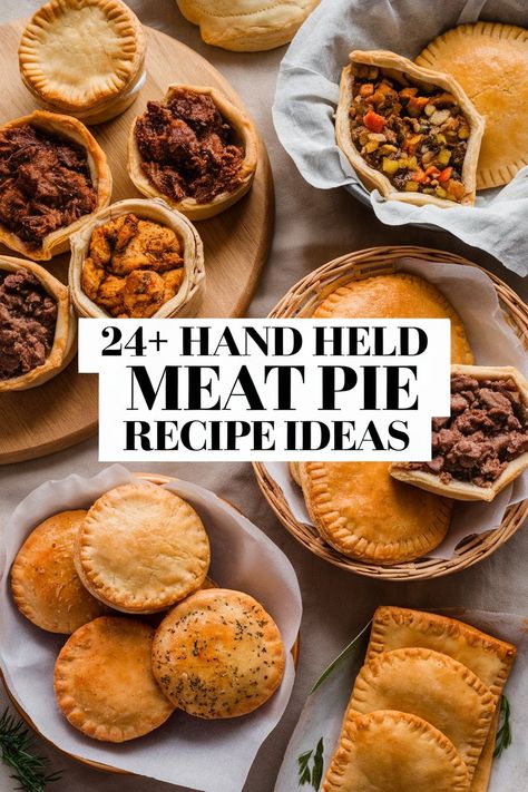 Explore a tasty collection of hand-held meat pie recipes that will impress everyone at your table. From savory fillings to flaky crusts these ideas include options for beef chicken pork vegetarian and spices that make every bite special. Perfect for snacks lunches or gatherings. Enjoy deliciousness in every piece! https://ostrali.com/hand-held-meat-pie-recipe Savory Hand Pies Recipes Easy, Meat Pie Dough Recipe Easy, Hand Held Foods For Party, Mini Hand Pies Savory, Pocket Pies Recipe, How To Make Meat Pie, British Meat Pie Recipe, Meat Pies Ground Beef, Meat Pie Dough Recipe