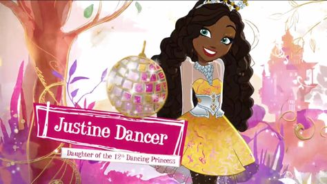 Justine Dancer | Ever After High Wiki | Fandom Justine Dancer, The Twelve Dancing Princesses, Darling Charming, Ever After High Rebels, Dancing Princess, Twelve Dancing Princesses, Scrapbook Planning, 12 Dancing Princesses, Art Activities For Toddlers