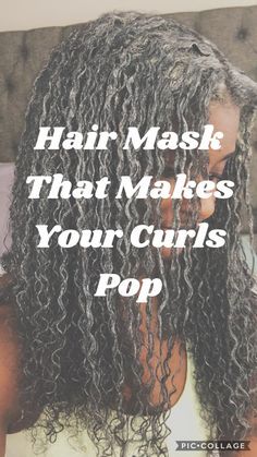 The best hair mask to add moisture to your hair and define your curls. Damaged Hair Diy, Curly Hair Mask, Damaged Curly Hair, Overnight Hair Mask, Diy Curls, Moisturizing Hair Mask, Everyday Curls, Hair Mask Recipe, Homemade Hair Mask