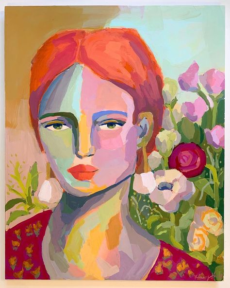 Famous Art Portraits, Kelsey Howard Art, Naive Portraits, Potrait Painting, Fauvism, Sculpture Painting, Original Wall Art, Famous Art, Abstract Portrait