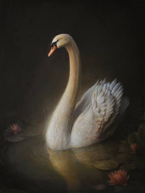 Swan Tattoo, Swan Painting, Swans Art, St Paul Minnesota, Ancient Mythology, White Swan, Art Diary, Ethereal Art, Dreamy Art