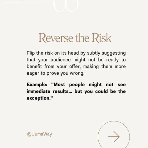 This might not be for you... Wait, what? Ever tried flipping the script in your marketing? 🤔 Reverse psychology is a fun way to get people curious by suggesting the opposite of what you want them to do. It’s not about being sneaky, but about sparking that ‘Wait, what?’ moment. For example, instead of saying ‘Click here,’ you might say, ‘Don’t click this unless you’re really ready to make a change.’ It’s a simple twist that can make people more curious. Or how about this: ‘This might be t... Reverse Psychology, Selling On Instagram, Wait What, What Ever, Do What You Want, Make A Change, The Script, Prove It, Digital Products