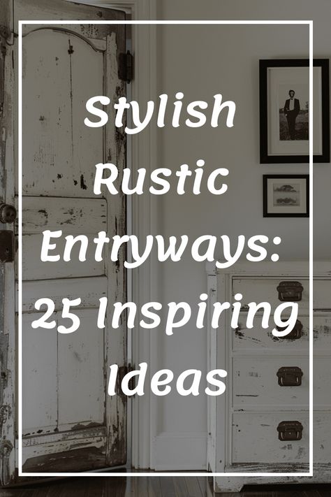 Explore 25 inspiring ideas for creating stylish rustic entryways that will make a welcoming statement in your home. From charming farmhouse décor to creative DIY projects, these designs will inspire you to elevate the entrance of your space. Find rustic furniture, lighting, and decor pieces to add warmth and character to your entryway. Whether you prefer a modern rustic look or a more traditional style, this collection has something for every taste. Discover unique ways to incorporate natural el Breeze Way Ideas Entryway, Farmhouse Entryway Colors, Rustic Entrance Ideas, Main Door Entrance Decor Entry Ways, Farmhouse Entrance Entryway, Hall Ways Ideas Entrance, Unique Entryway Ideas, Modern Farmhouse Entryway Ideas, Rustic Entryway Ideas