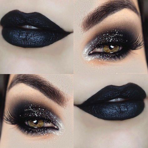 Dark Angel Makeup, Angel Makeup, Halloween Eye Makeup, Witch Makeup, Halloween Makeup Inspiration, Eye Makeup Designs, Gothic Makeup, Goth Makeup, Dark Makeup