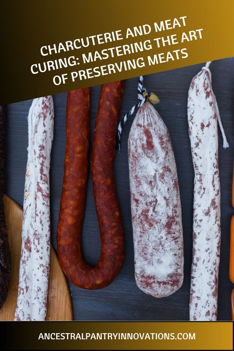 Discover the secrets of charcuterie and meat curing. Learn about meat curing methods, dry vs. wet curing, homemade charcuterie recipes, and cured meat dishes.
#charcuterie #curedmeats #meatcuring #smallgoods Homemade Charcuterie, Curing Meat, Meat Curing, Cured Meat Recipes, Dried Meat, Food Preserving, Food Innovation, Charcuterie Recipes, Processed Meat