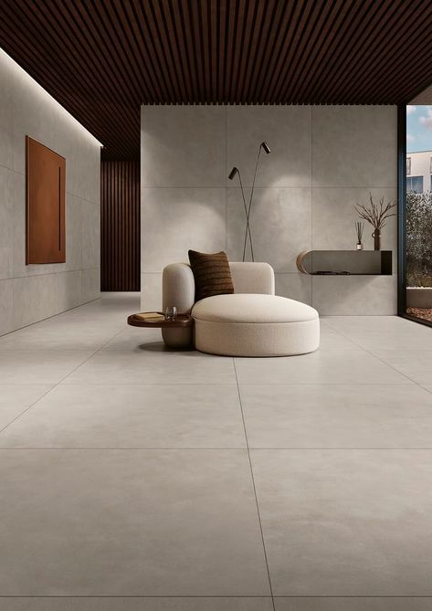 Porcelain stoneware wall/floor tiles with concrete effect METROPOLIS by MARGRES_2 Ceramic Store, Interior Tiles, Beige Tile, Gem Art, Floor Edging, Unglazed Porcelain, Concrete Bricks, Floor Tile Design, Office Floor