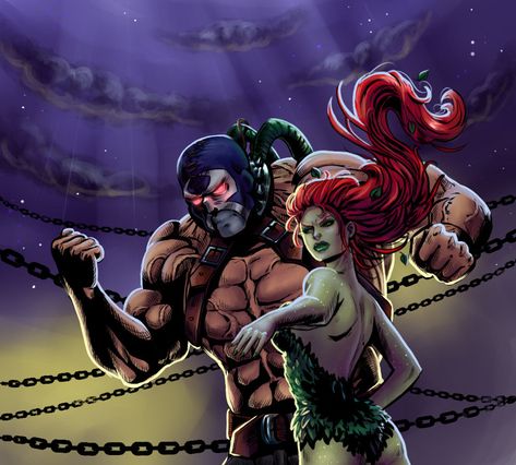 In The Mouth Of Dorkness: Poison Ivy And Bane, Dc Poison Ivy, Poison Ivy Dc Comics, Batman Love, Famous Detectives, Comic Villains, I Am Batman, Batman Universe, Batman The Dark Knight