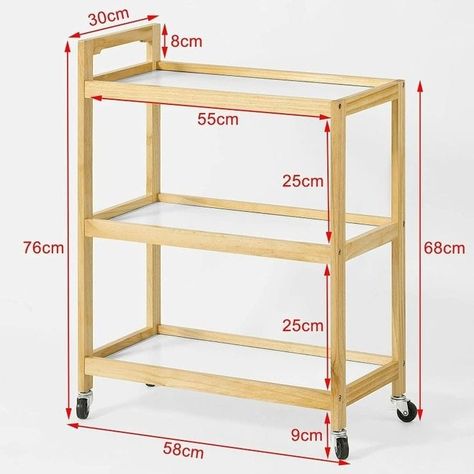 Kitchen Trolley Design, Kitchen Trolley Cart, Wood Cart, Wood Bar Cart, Cart On Wheels, Wooden Cart, Tea Trolley, Trolley Cart, Kitchen Trolley