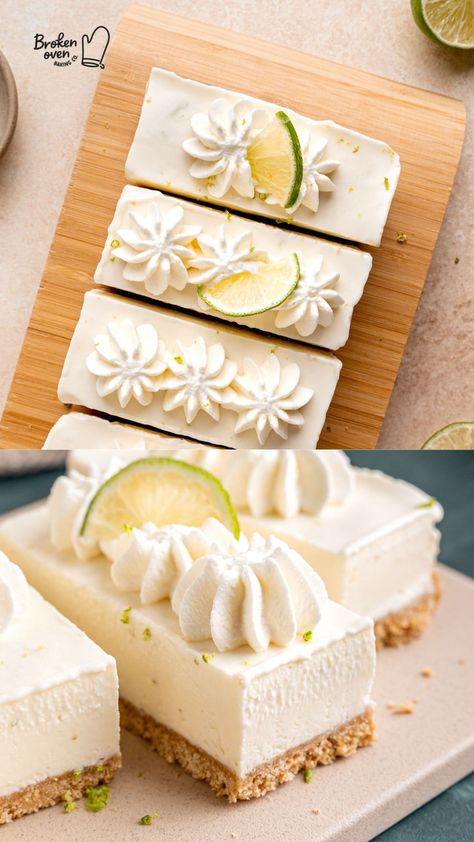 No Bake Key Lime Pie Bars, Key Lime Icebox Pie, Frozen Key Lime Dessert, Keylime Bars Recipe, Creamy Key Lime Pie Bars, Blond Giraffe Key Lime Pie Recipe, No Bake Key Lime Bars, Key Lime Bars With Cream Cheese, Keylime Pie Bars Recipe