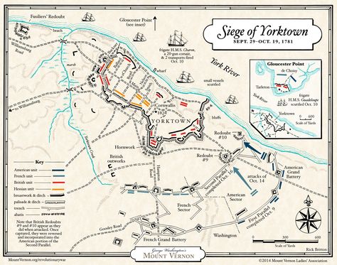 Yorktown Campaign · George Washington's Mount Vernon Battle Of Yorktown, American Revolution Battles, Yorktown Battlefield, Yorktown Virginia, American History Timeline, Medieval Battlefield Aftermath, Battlefield 1942, Battle Of Antietam, American History Lessons