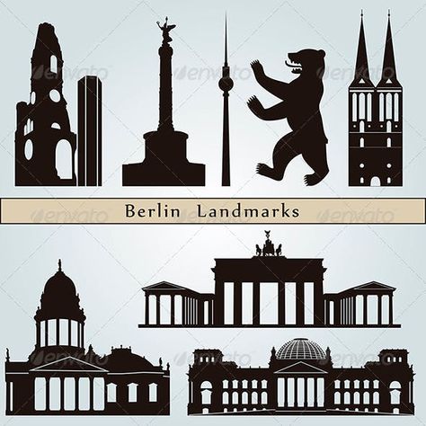 Berlin Landmarks, Washington Dc Landmarks, Memphis Skyline, Amsterdam Skyline, St Louis Skyline, Frankfurt Skyline, Washington Dc Skyline, Berlin Tattoo, Cincinnati Skyline