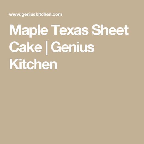 Maple Bars, Texas Sheet, Texas Sheet Cake, Creamed Eggs, Sheet Cake, Cake Cookies, Sour Cream, Texas, Bread