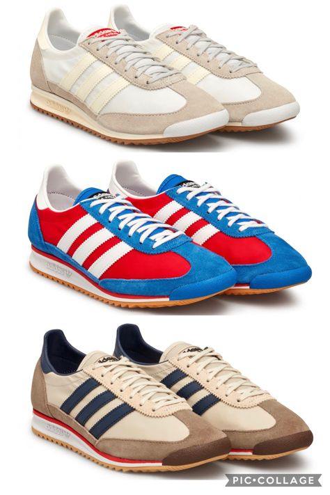 Adidas x Lotta Volkova SL72 from @doverstreetmarket Adidas Classic Shoes, Adidas Sl 72, Adidas Trefoil, Retro Sneakers, Adidas Samba Sneakers, Vintage Adidas, Hype Shoes, Swag Shoes, Sneakers Men Fashion