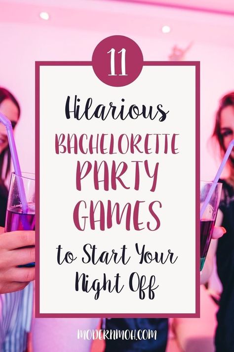 Looking for bachelorette party games funny enough to start the night with laughter? These 11 games are perfect for loosening up before heading out with the bride-to-be. From ice-breakers to hilarious challenges, these bachelorette party activities will have everyone giggling. Check out these hilarious bachelorette party games to kick off the fun! | Bachelorette Party Themes Bach Party Themes, Bachelorette Party Games Funny, Bachelorette Party Activities, Bride Game, Awesome Bachelorette Party, Night Off, Bachelorette Themes, Bachelorette Party Games, Bachelorette Trip