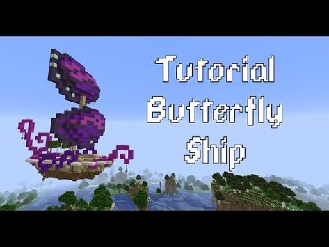 Minecraft Butterfly, Build Inspiration, Minecraft Architecture, Minecraft Tutorial, Minecraft Designs, Butterfly Wings, How To Build, Minecraft, Architecture