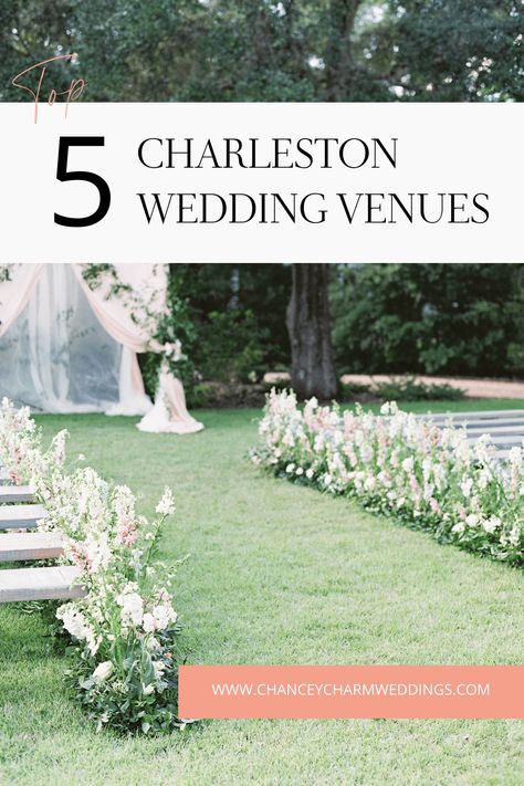 If sweeping mountain views and perfect golden hour wedding pictures are what you have always dreamed of for your wedding day, then one of these Charleston wedding venues will make your heart swoon. All are in or have views of the Blue Ridge Mountains, and each of them features the countryside as part of the venue. Check out the top 5 Charleston Wedding Venues! Sc Wedding Venues, Wedding Planning Printables, Golden Hour Wedding, Charleston Wedding Venues, Charleston Sc Wedding, Ceremony Chairs, Wedding Activities, Wedding Planning Checklist, Wedding Planning Advice