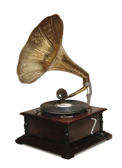 The Phonograph | 12 Inventions That Changed Music Forever Old Fashioned Record Player, Antique Record Player, Old Record Player, Music Player Design, Tattoo Meaningful, Shabby Chic Accessories, Good Tattoo Quotes, Vintage Record Player, Vinyl Player