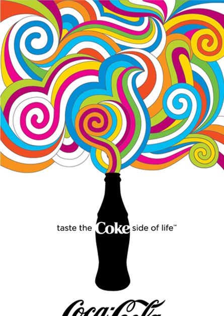 Coke Side of Life Poster Corn Cup, Bob Dylan Poster, History Of Graphic Design, Stefan Sagmeister, Milton Glaser, Art Appliqué, Life Poster, Communication Design, Art Space