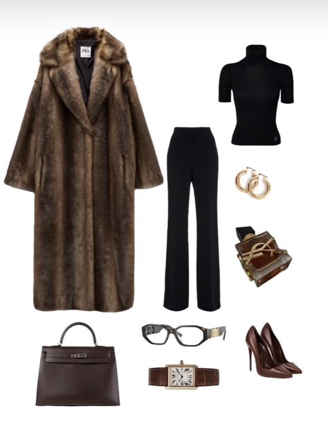 espresso, espresso girl, outfit aesthetic, brown aesthetic, chic outfit aesthetic, shuffles, outfit, outfit inspo, ootd Mob Girl Aesthetic, Espresso Aesthetic Outfit, Espresso Brown Outfit, Brown Elegant Outfit, Espresso Martini Outfit, Rich Girl Winter Outfits, Fur Coat Outfit Aesthetic, Espresso Outfit, Chic Outfit Aesthetic