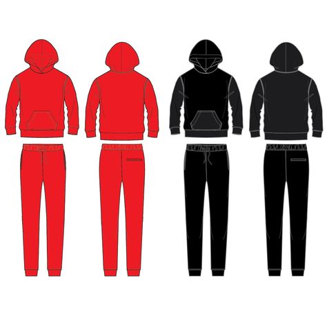 Tracksuit Fashion Flat Templates / Technical Drawings / - Etsy Australia Tracksuit Template, Tracksuit Fashion, Fashion Flat Sketch, Mens Tracksuit Set, Illustrator Fashion, Clothing Templates, Apparel Design Inspiration, Mens Tracksuit, Fashion Design Drawing