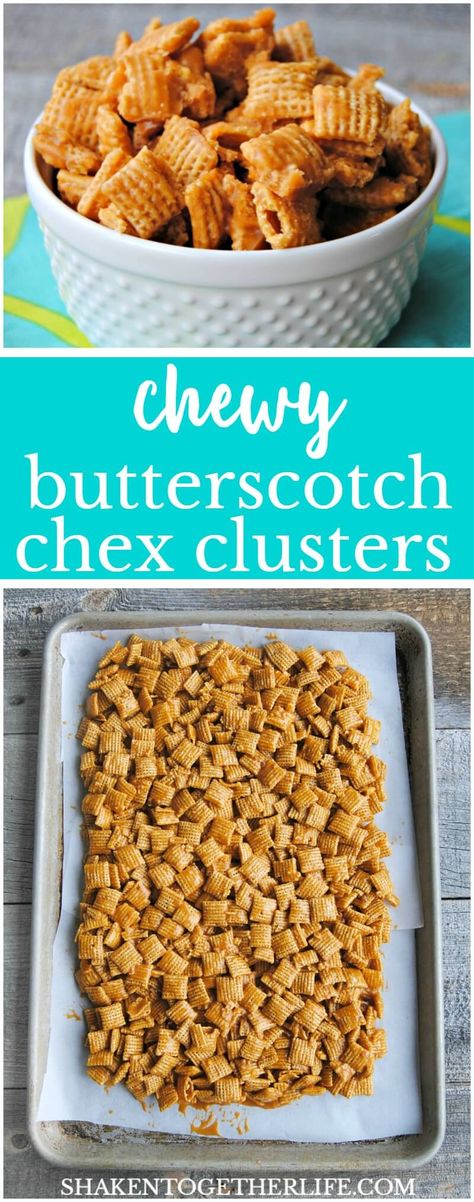 Butterscotch Clusters, Ideas For Appetizers, Chex Recipes, Puppy Chow Chex Mix Recipe, Chex Mix Puppy Chow, Crunchy Corn, Corn Cereal, Puppy Chow Recipes, Chex Mix Recipes