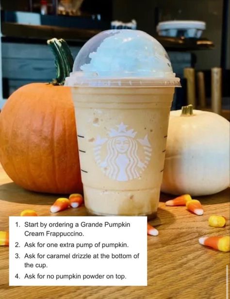 Pumpkin Frappuccino Starbucks, Pumpkin Frappuccino, Frappuccino Starbucks, Cold Starbucks Drinks, Starbucks Drinks Recipes, Starbucks Recipes, Pumpkin Cream, Drinks Recipes, Starbucks Drinks