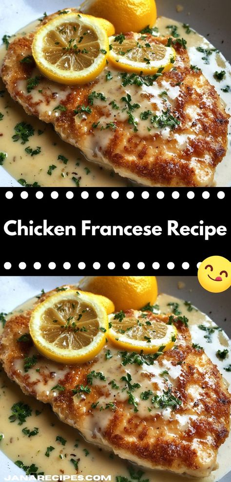 Need a show-stopping dish for your next gathering? Discover Chicken Francese, a crowd-pleasing dinner recipe that combines zesty flavors and tender chicken, making it an impressive yet easy option for entertaining. Chicken Francaise Recipe, Chicken Francese Recipe, Lemony Chicken, Chicken Francese, Breaded Chicken Cutlets, Chicken Dishes Easy, Impressive Recipes, Lemon Sauce, Yummy Chicken Recipes