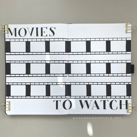 How To Create A Movie Tracker Spread For Your Bullet Journal – Archer and Olive Movie Tracker Bullet Journal, Movies To Watch Bullet Journal, Movie Bullet Journal, Trackers Ideas, Learning Tagalog, Bujo 2025, Bullet Journal Layout Templates, Journal 2025, Archer And Olive