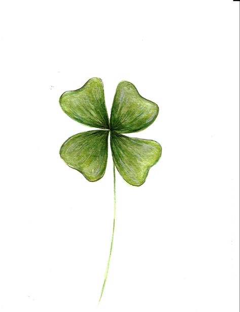 Four Leaf Clover Watercolor, Clover Painting, March Art, Printable Posters Wall Art, Watercolor Leaf, Calendar Pictures, Small Hand Tattoos, Watercolor Plants, Leaf Drawing