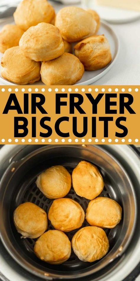 Air Fryer Biscuits, Homemade Biscuits Recipe, Air Fryer Cooking Times, Cooks Air Fryer, Air Fried Food, Canned Biscuits, Air Fryer Oven Recipes, Air Fry Recipes, Air Fryer Dinner Recipes