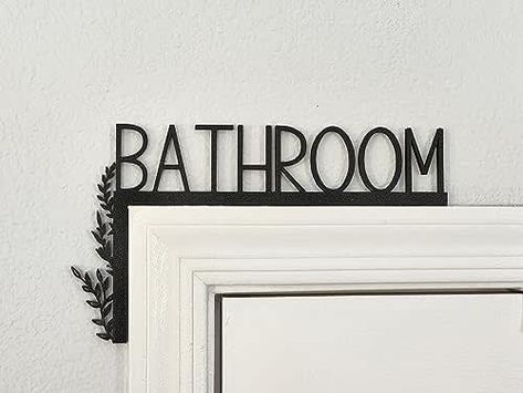 Bathroom decor signs