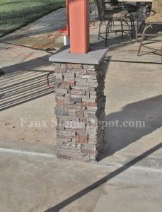 faux stone around gazebo post Gazebo Post Ideas, Gazebo Decor, Gazebo Decorations, Stone Deck, Faux Stone Panels, Pergola Pictures, Outdoor Patio Diy, Masonry Work, Porch Posts