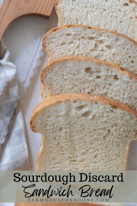 Sandwhich Bread, Breadmaker Recipes, Sourdough Sandwich Bread Recipe, Pullman Bread, Active Sourdough Starter, Farmhouse On Boone, Egg Bread, Sourdough Bread Sandwiches, Sourdough Starter Discard Recipe