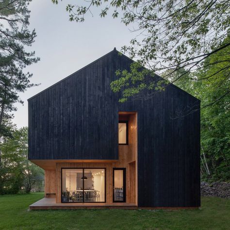 Renovation Facade, White Bungalow, 1920s Bungalow, Black Houses, Glass Pavilion, Lakeside Cabin, Charred Wood, Austin Homes, Wood Siding