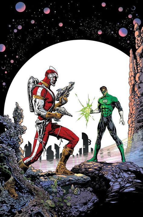 Adam Strange, Green Lantern Hal Jordan, Dc Comics Artwork, Movies And Series, Comic Book Covers, Dc Comics Art, Dc Heroes, Green Lantern, Comic Book Characters