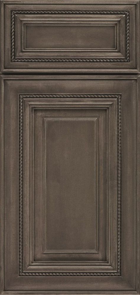 Smokey Hills is a rich, graphite gray cabinet stain on Maple, with slightly warm undertones. Greige Stained Kitchen Cabinets, Gray Stained Cabinets, Cabinet Stain, Taupe Kitchen Cabinets, Omega Cabinetry, Raised Panel Cabinet Doors, Raised Panel Cabinet, Gray Cabinet, Taupe Kitchen