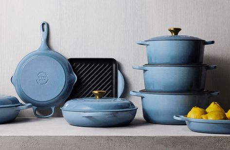 Audra Lead Velvet Full/Queen Quilt + Reviews | Crate and Barrel Hanging Pampas, Grass Centerpiece, Cast Iron Cookware Set, Le Creuset Cookware, Enameled Cast Iron Cookware, Storage Crate, Holiday Accessories, Blue Duvet, Cast Iron Dutch Oven