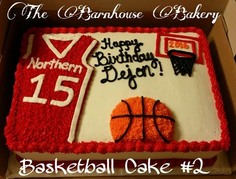 Basketball Cake Basketball Birthday Cake, Cake Basket, Lucario Pokemon, Birthday Sheet Cakes, Basketball Birthday Parties, Basketball Cake, Ball Birthday Parties, Ball Cake, Basketball Birthday