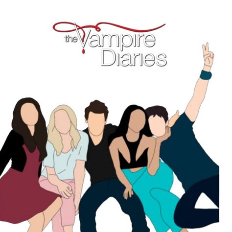 Tvd Christmas, Tvd Drawings, Vampire Diaries Guys, Vampire Diaries Wallpaper, Couple Wallpaper, Christmas Wallpaper, Types Of Art, Easy Paintings, Vampire Diaries