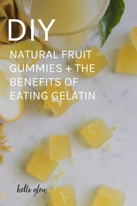 How to make your own natural gummies with lemon, ginger and gelatin Gelatin Gummies Recipe, Gelatine Recipes Healthy, Gelatin Gummy Recipes, Ginger Gummies Recipe, Gelatin Free Gummies, Homemade Gelatin Gummies, Gut Healing Gummies Recipe, Gut Gummies Gelatin Recipes, Lemon Gummies