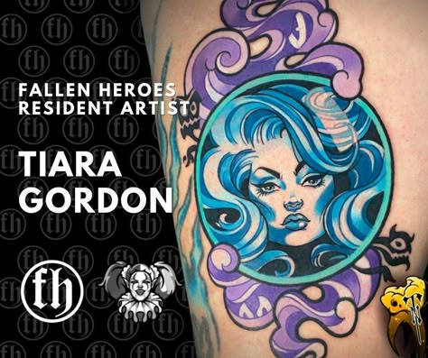 Tiara really crushed this Madame Leota piece! 😎 Disneyland Tattoo, Mansion Tattoo, Maleficent Aesthetic, Haunted Mansion Tattoo, Star Wars Tattoo Ideas, Disney Inspired Tattoos, Tattoo Therapy, Haunted Mansion Disneyland, Madame Leota